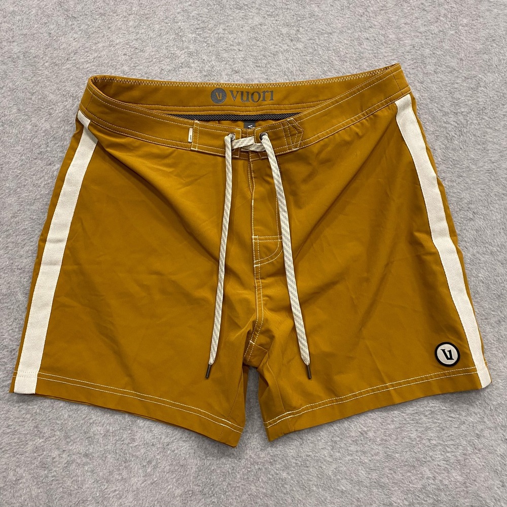 Vuori Shorts Mens 33 Dark Golden Heather Puerto Boardshort V3004